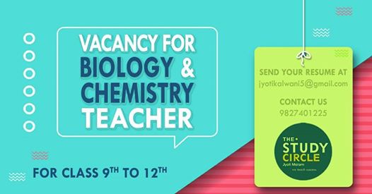 Vacancy for Biology & Chemistry